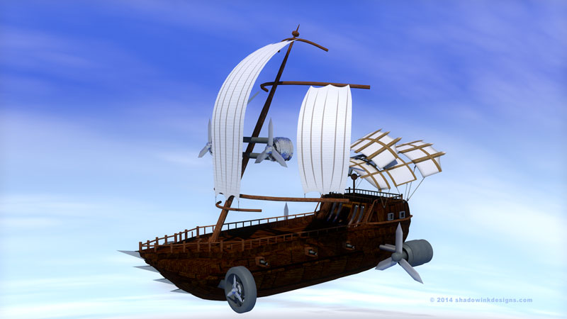 Airship 3d model